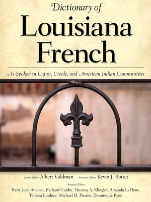 cover image of Dictionary of Louisiana French